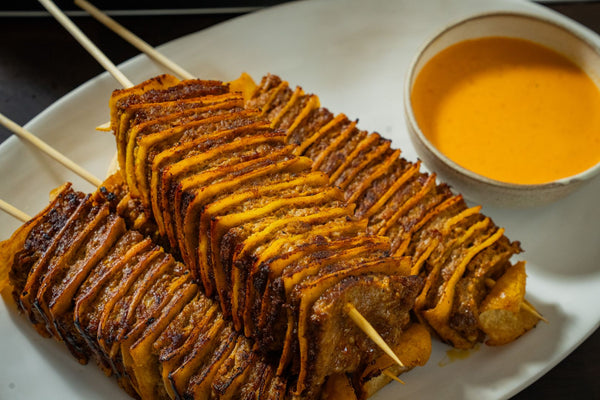 Chorizo tortilla skewers