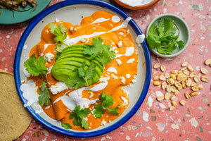 Plate of encacahuatadas