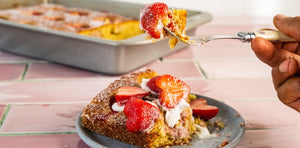 Strawberry Corn Cake