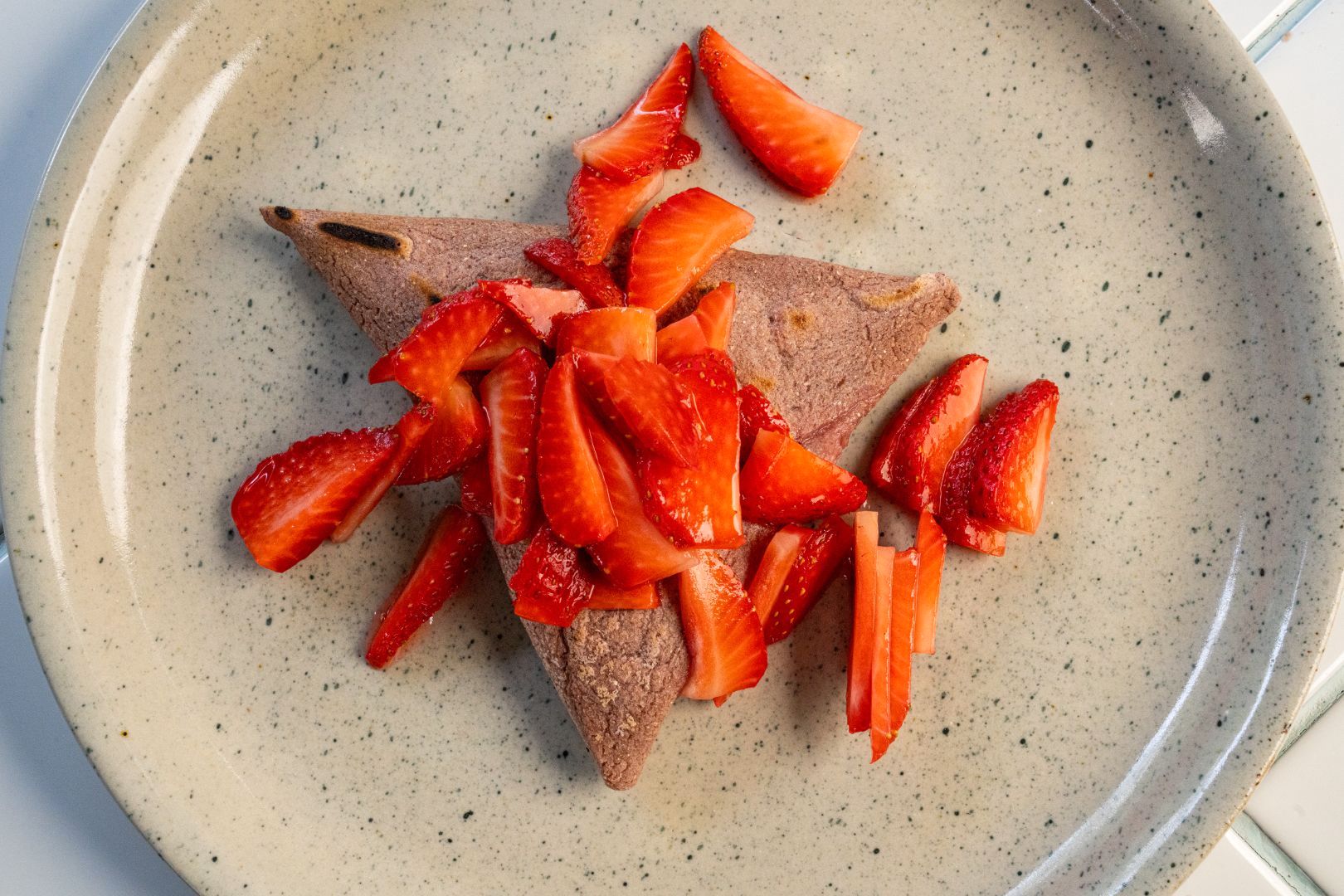 Tetela con fresas