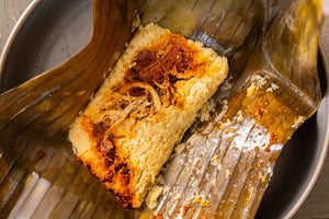 Tamales con hojas de plátano de Esmeralda Cárdenas