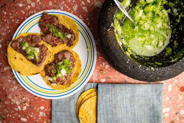Beef tenderloin tacos