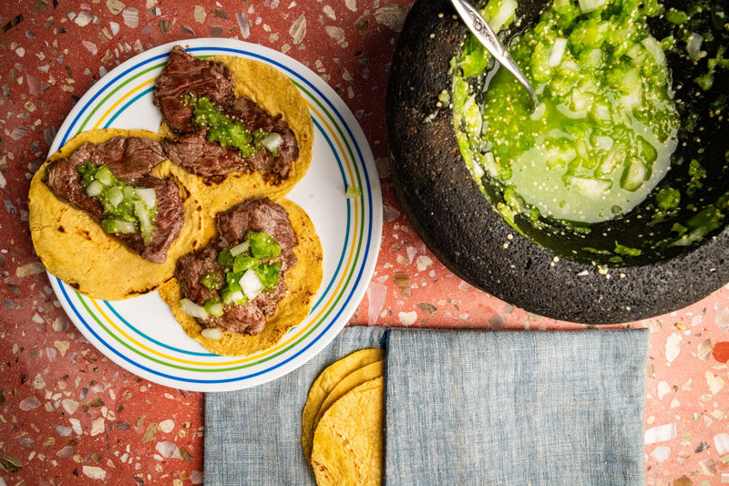 Beef tenderloin tacos