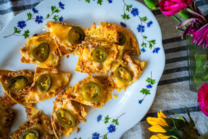 Nachos on a platter