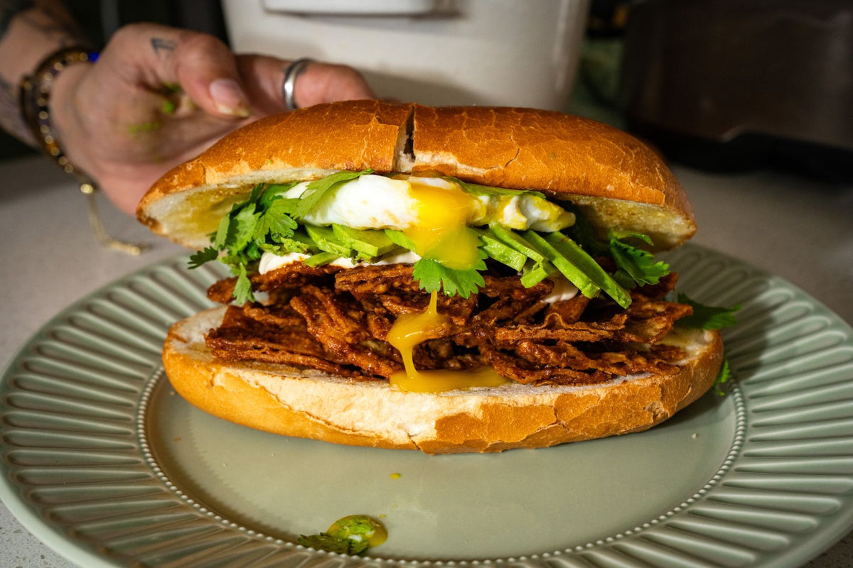 Make Claudette Zepeda's Torta de Chilaquiles