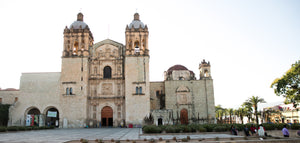 Facade of Cathedral in Oaxaca City