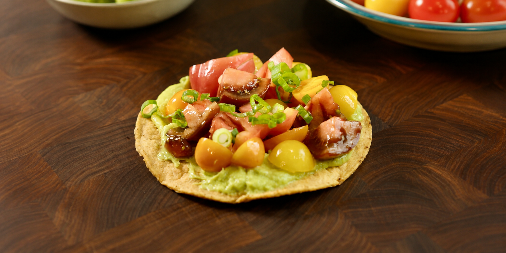The Peak Summer Heirloom Tomato Tostada You'll Make on Repeat