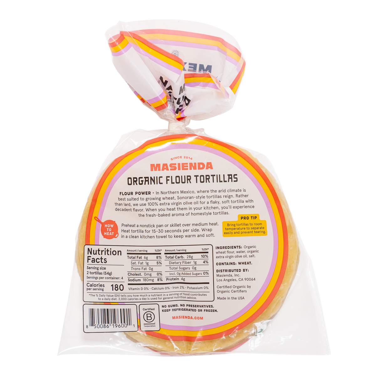 Organic Flour Tortillas