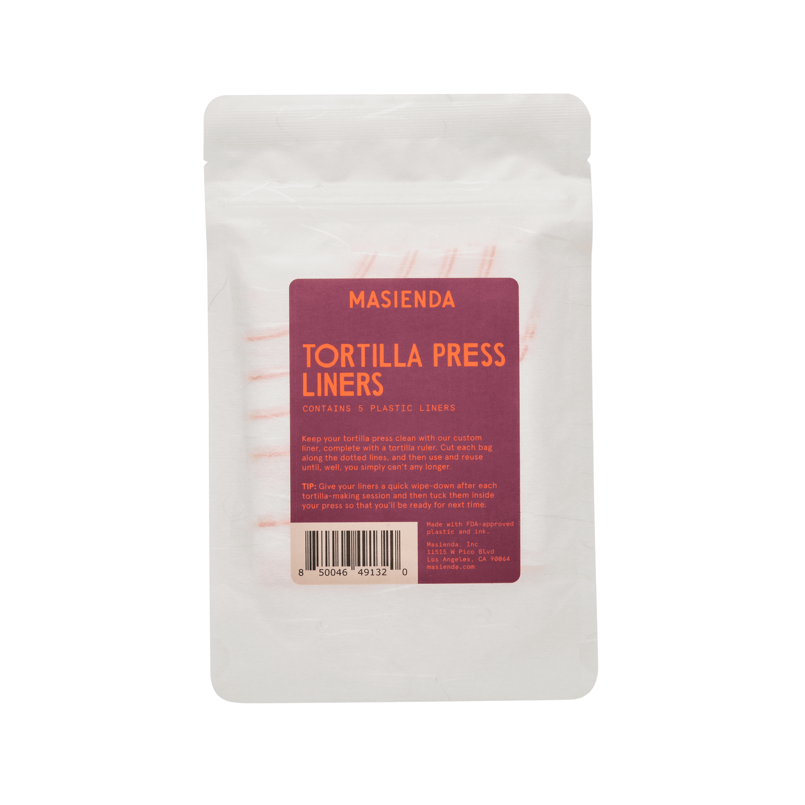 Plastic Tortilla Press Liners Masienda
