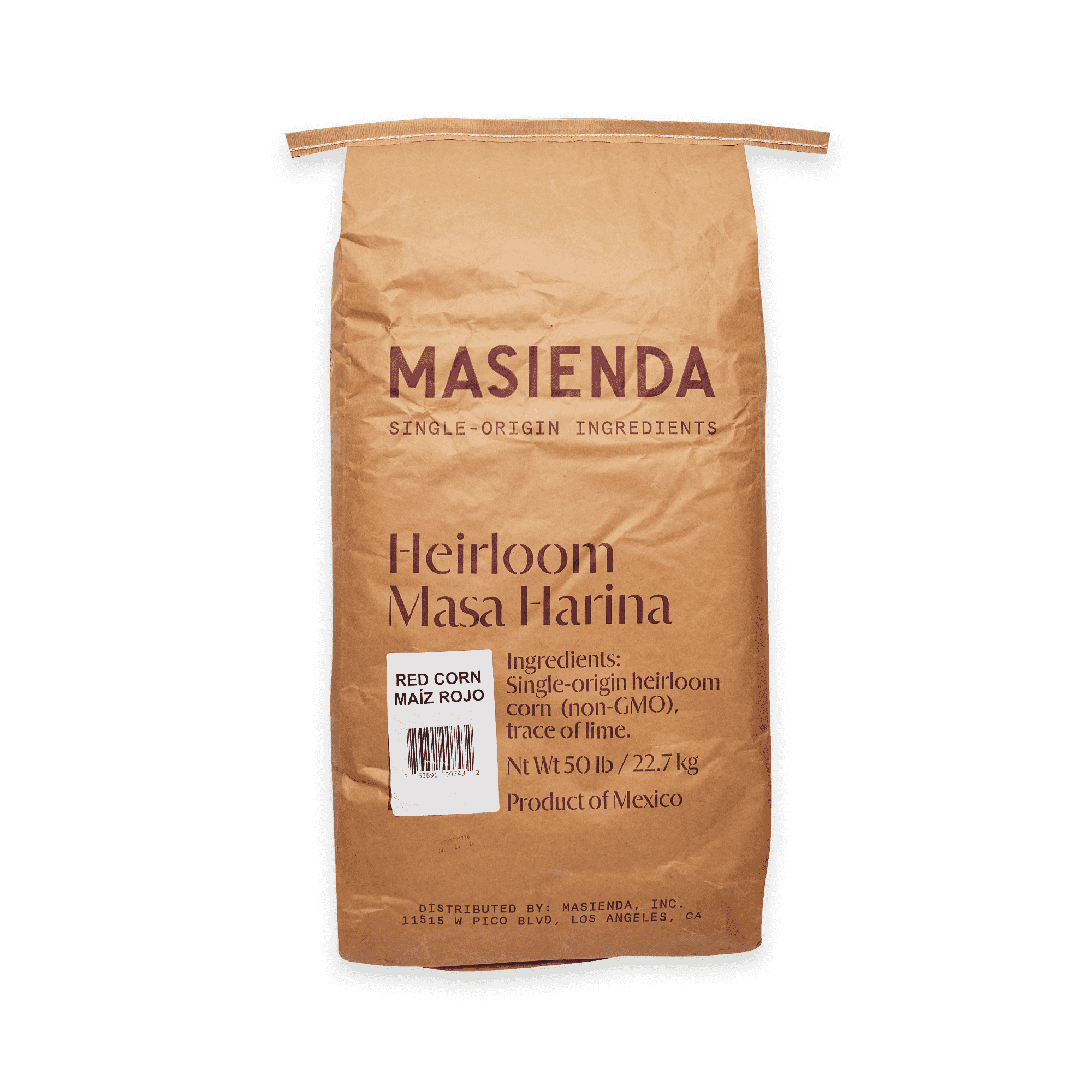 Harina de Masa de la Herencia | Masa Harina Roja de la Masienda | 50 lb