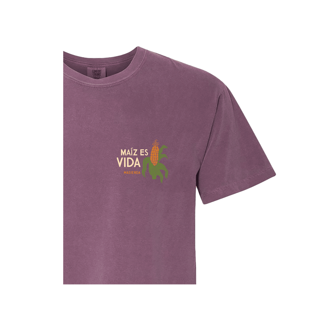 Camiseta Maiz es Vida - Detalle Delantero