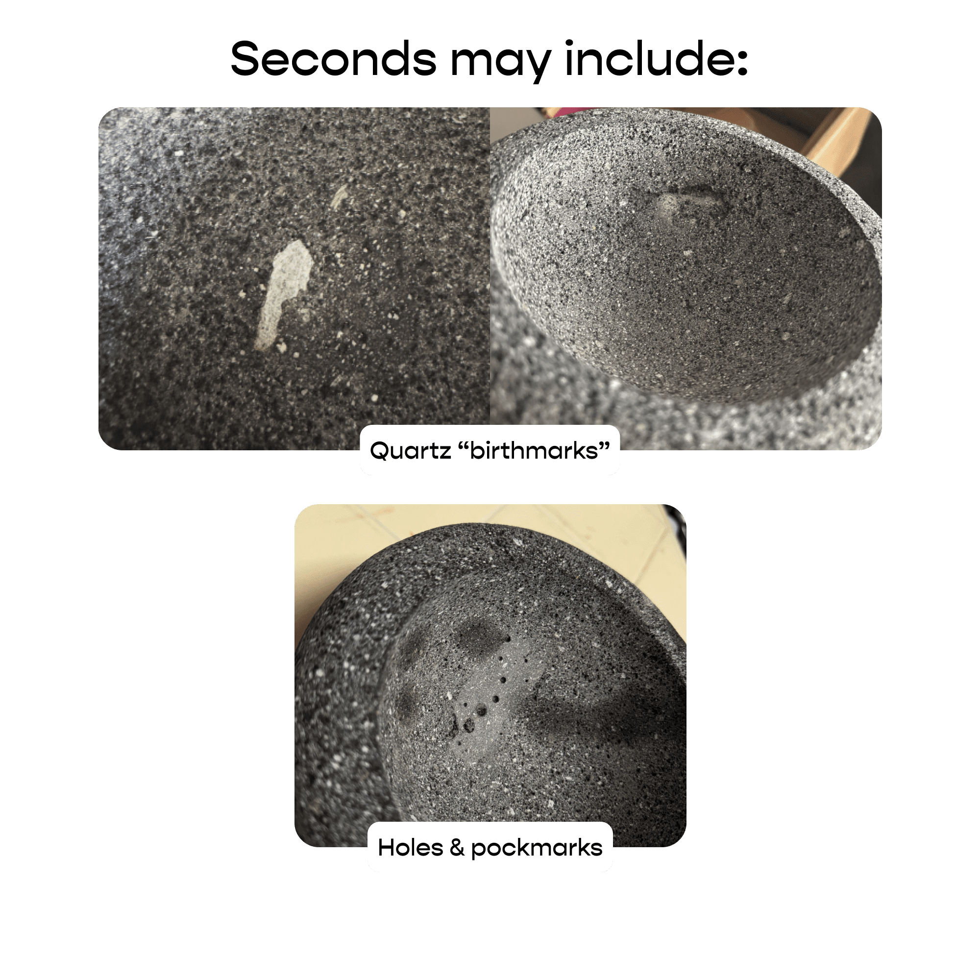 Molcajete Seconds Examples
