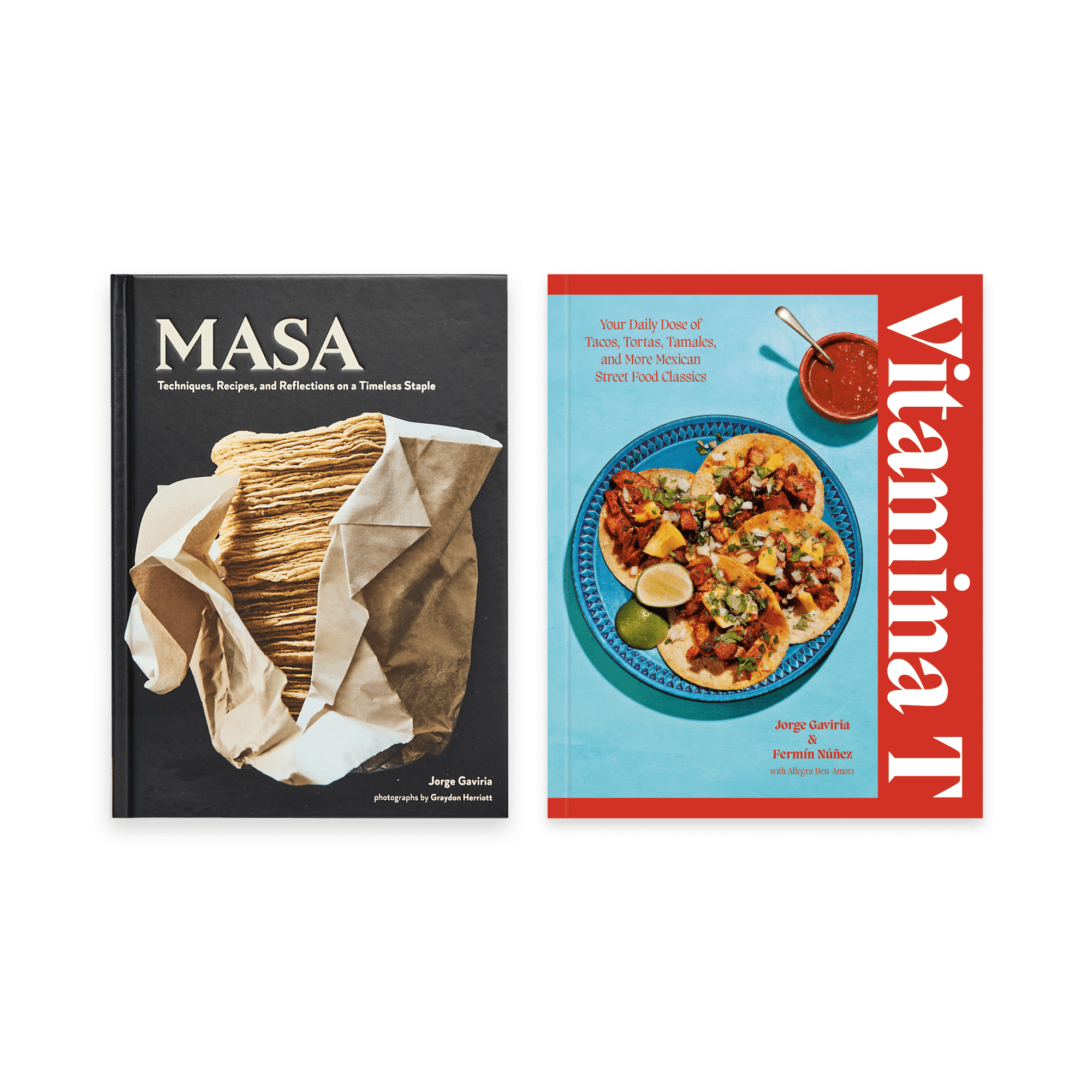 Lote de libros de cocina: MASA y Vitamina T - Portadas