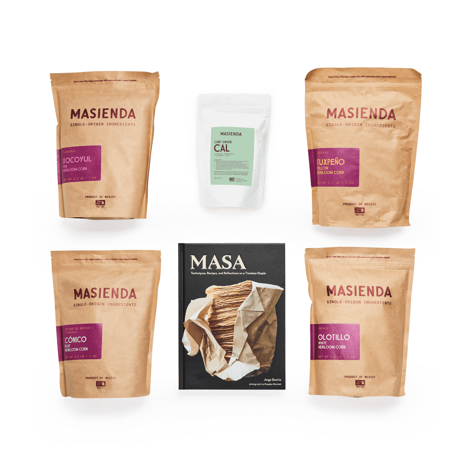 masa★ Nixtamal Corn Kit for Beginners | Heirloom Corn + Cal (Lime