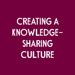 Crear una cultura de intercambio de conocimientos