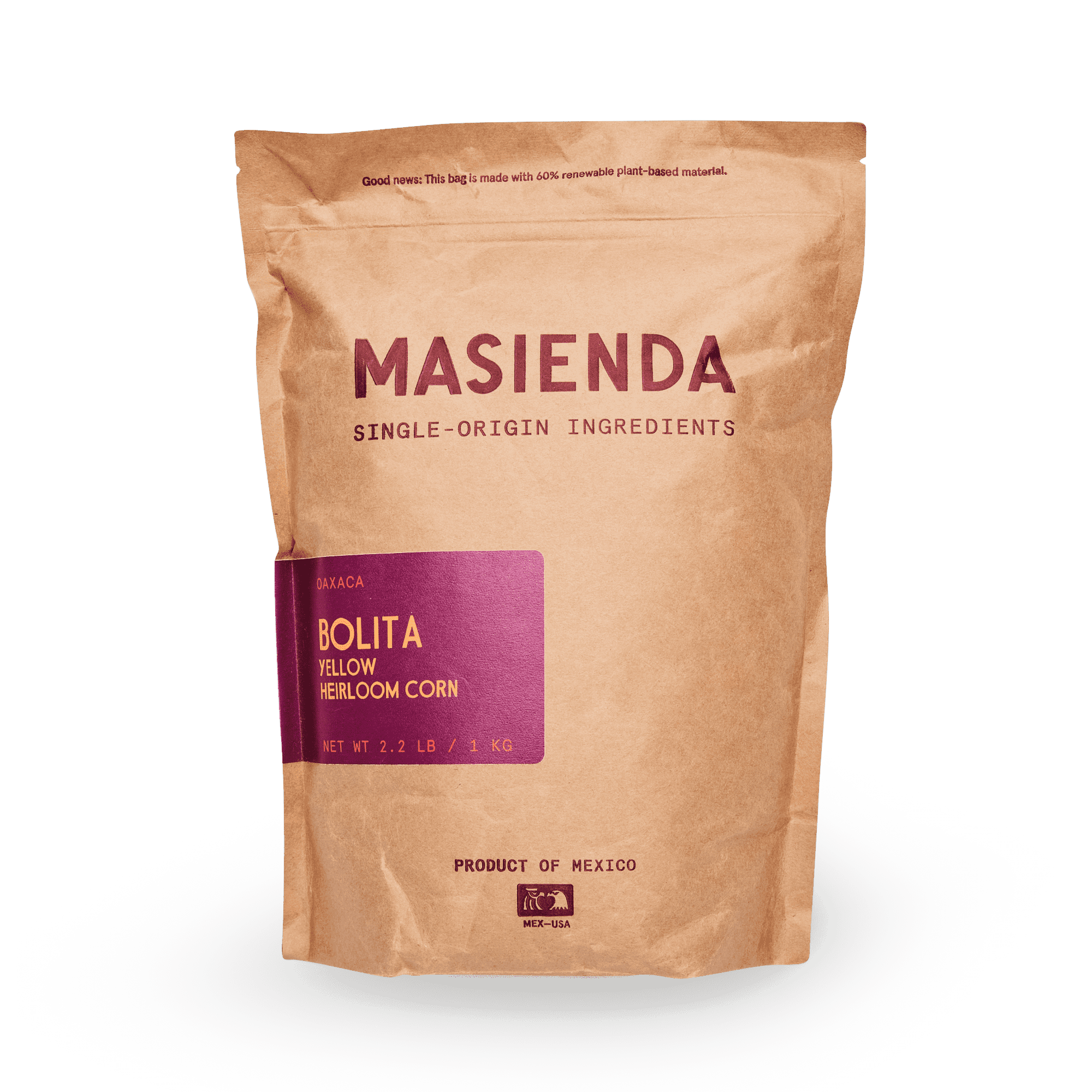 Maíz Nativo | Masienda Yellow Bolita Amarillo | 55 lb
