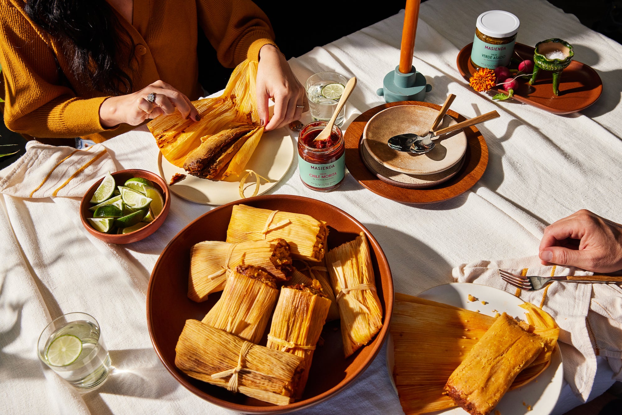 Tamales con masa harina Masienda